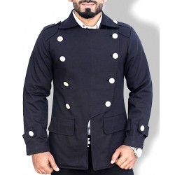 Black Special Button Fashion Blazer